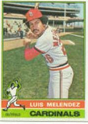 1976 Topps Baseball Cards      399     Luis Melendez